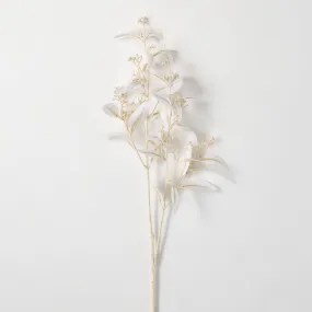 33.5"H Sullivans Soft Dusty White Eucalyptus, White