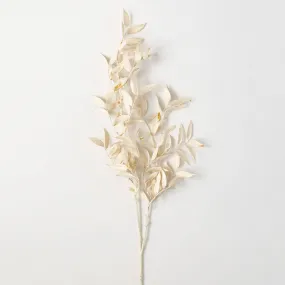 39"H Sullivans Cream Ruscus Branch, Cream