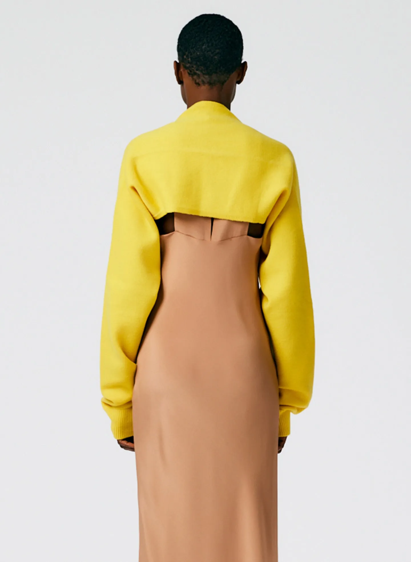 Airy Extrafine Wool Sleeve Shrug