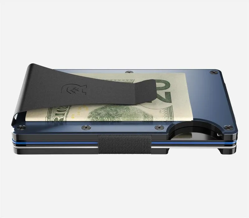 Aluminum | Alpine Navy Minimalist Wallet - Money Clip