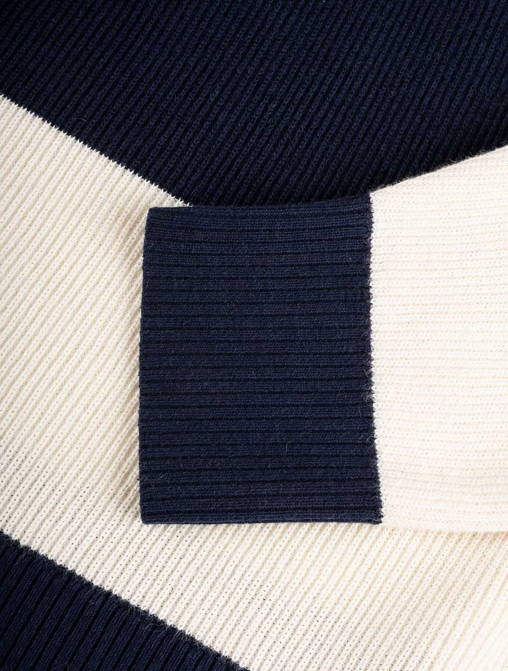 Barstriped Ribbed Rugger Marine