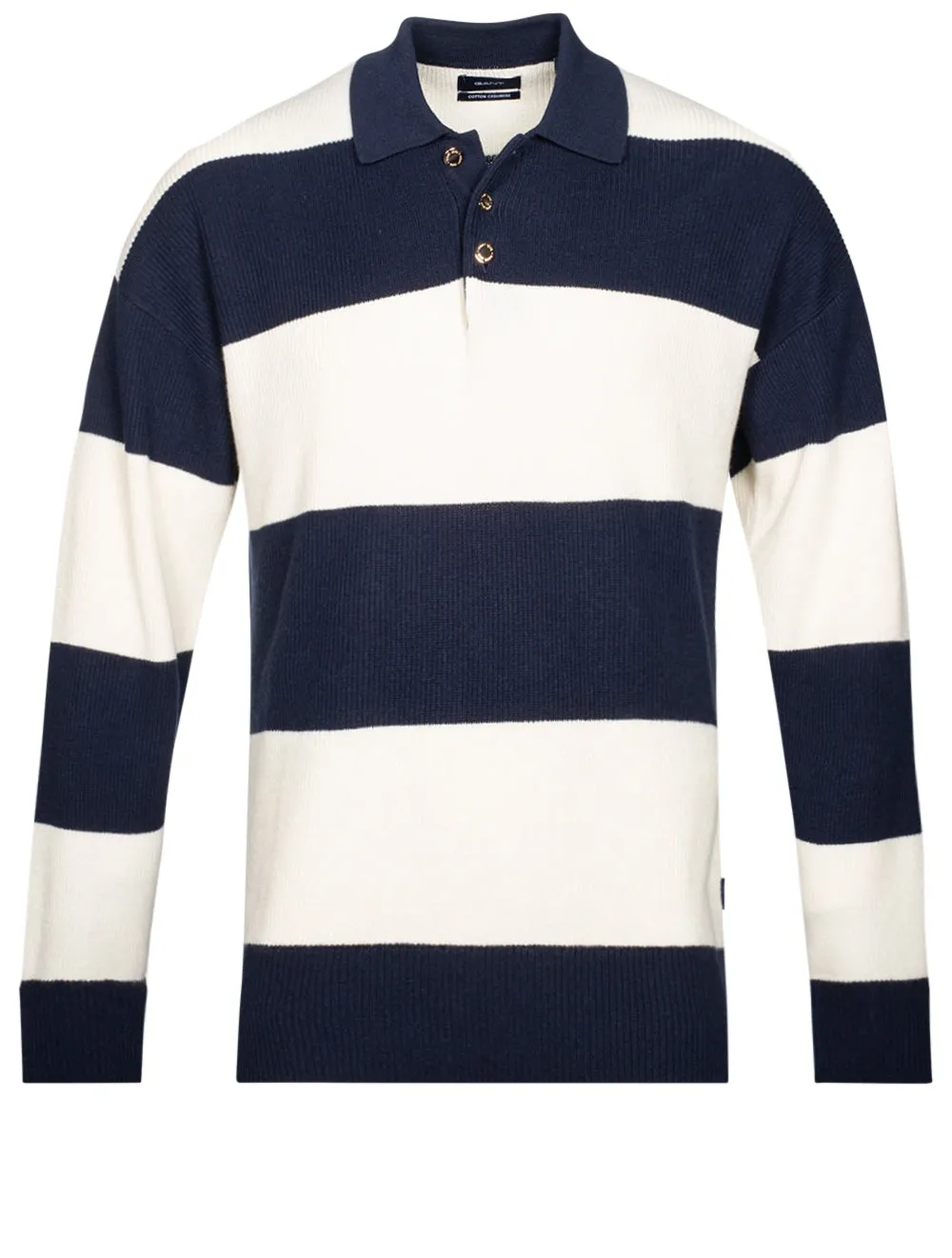 Barstriped Ribbed Rugger Marine