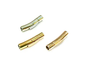 Bayonet Clasp, Stainless Steel, 6x28mm, 4mm Cord | 繩尾按扣, 不鏽鋼, 6x28mm, 4mm繩