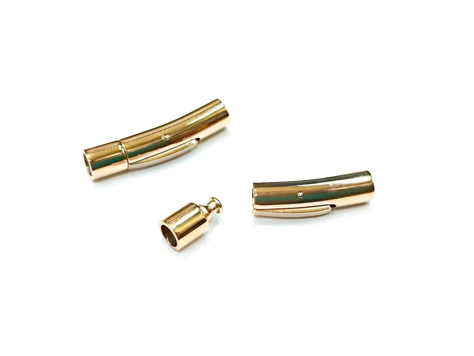 Bayonet Clasp, Stainless Steel, 6x28mm, 4mm Cord | 繩尾按扣, 不鏽鋼, 6x28mm, 4mm繩