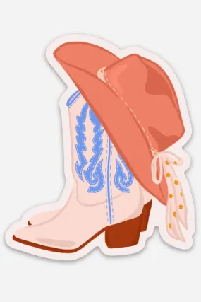 bow boot sticker