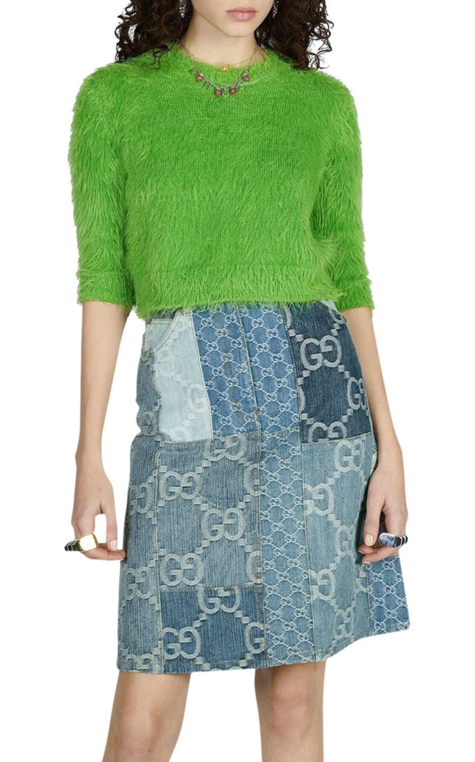 Brushed Wool Knit Sweater