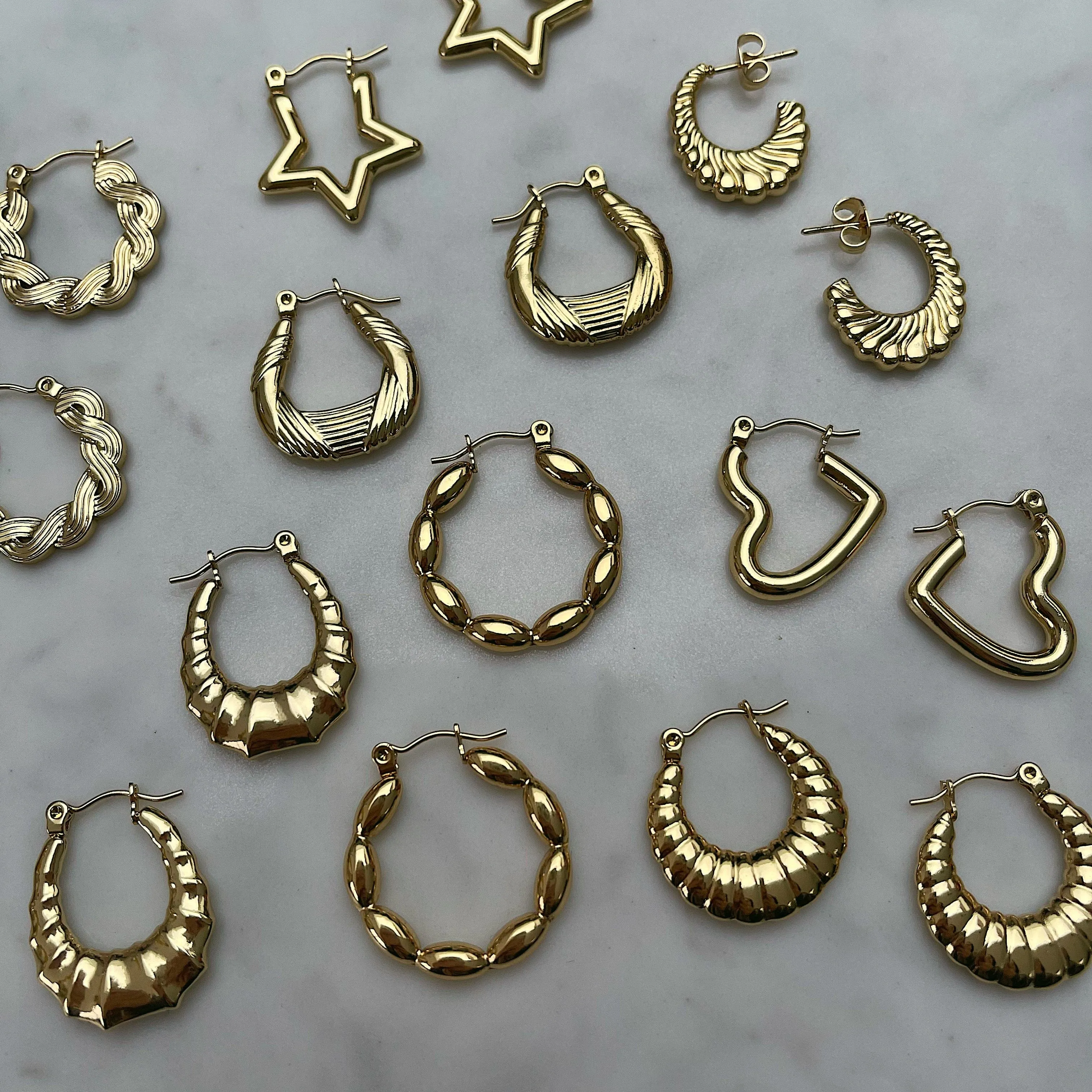 Cashmere Hoop Earrings