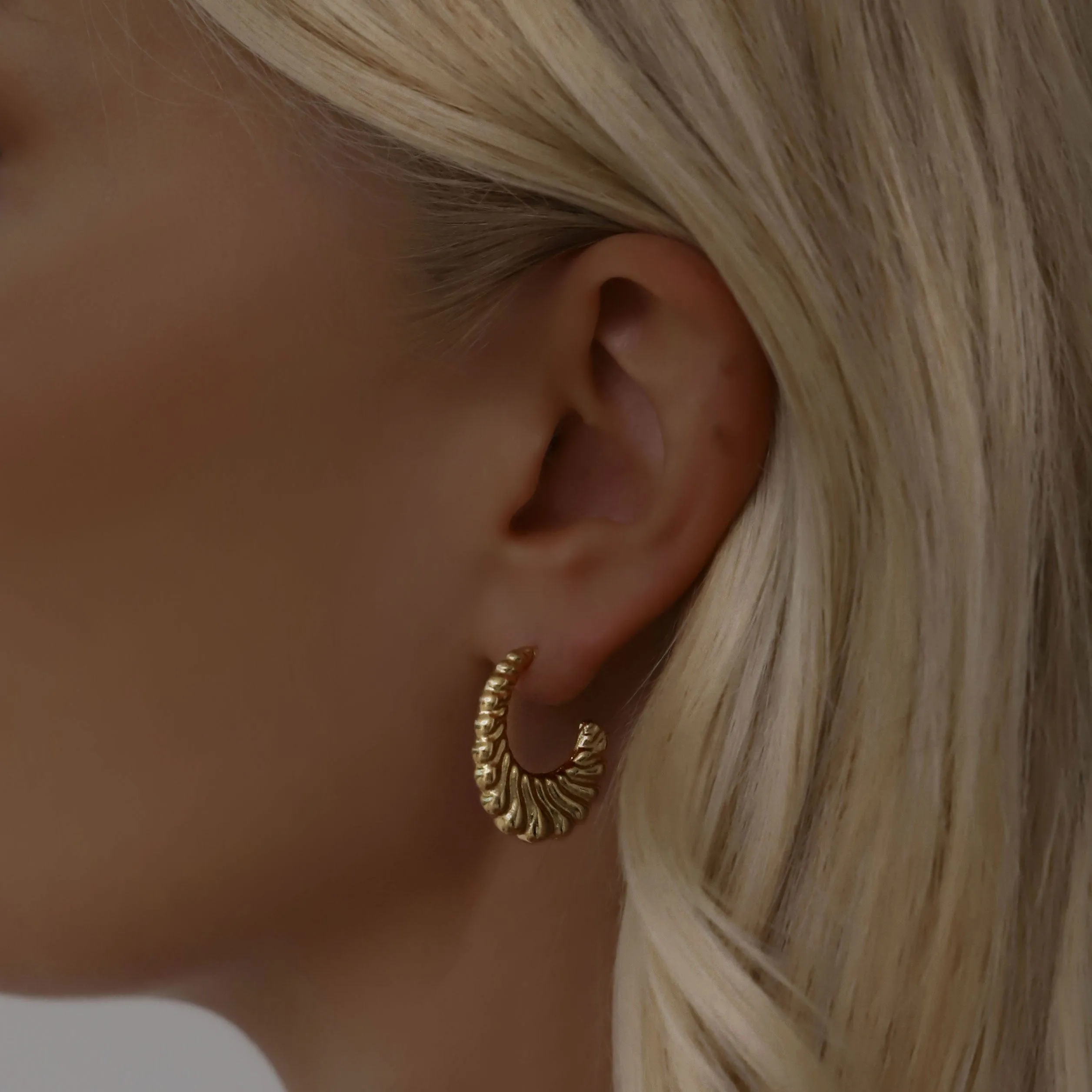 Cashmere Hoop Earrings