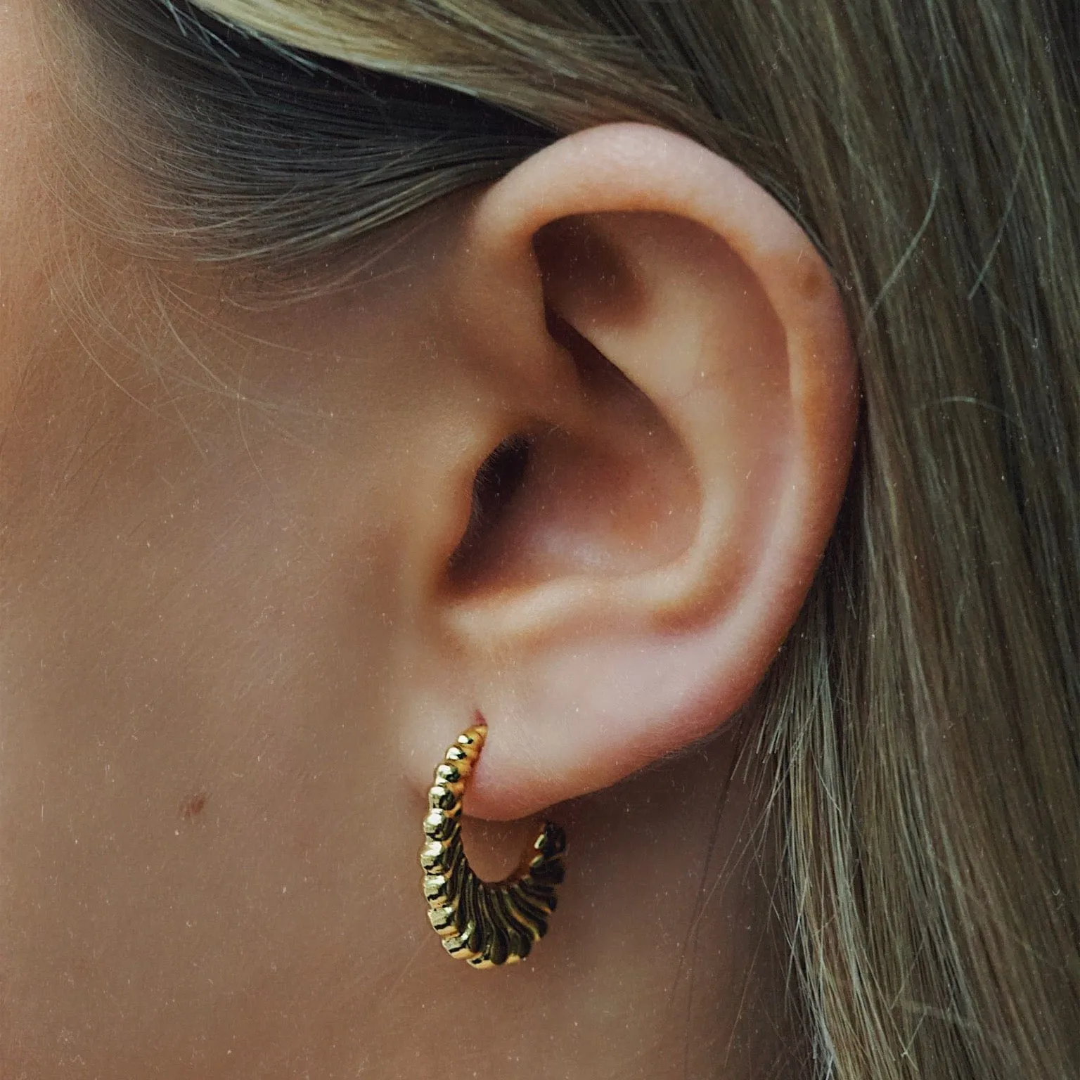 Cashmere Hoop Earrings