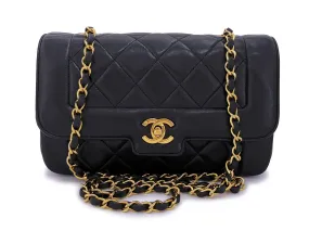 Chanel 1991 Vintage Small Geometric Diana Flap Bag 24k GHW