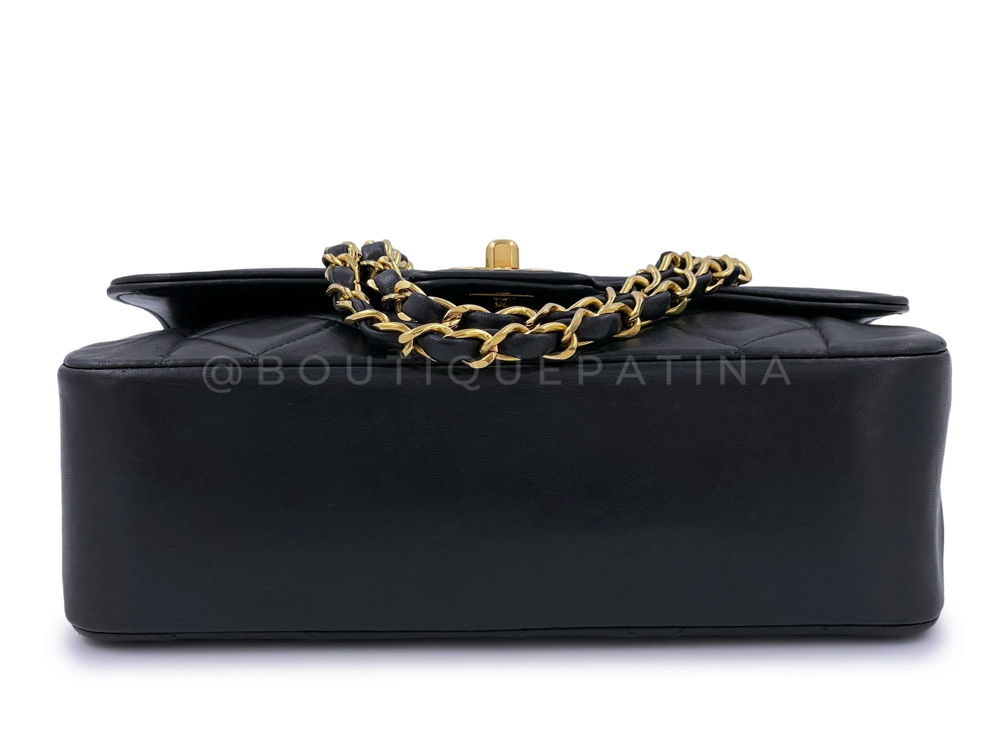 Chanel 1991 Vintage Small Geometric Diana Flap Bag 24k GHW