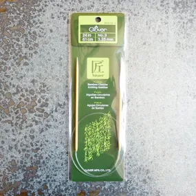 Clover Bamboo Knitting Needles - No. 3 Circular
