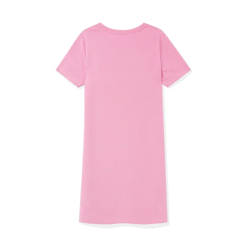 College Style Casual Loose Waist Mini Dress