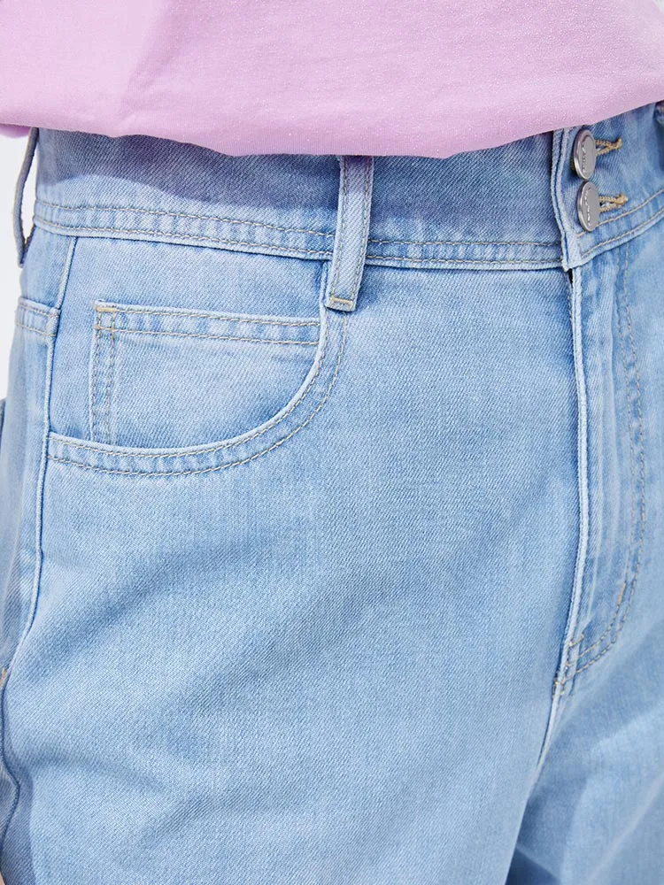 Cool Loose-Fitting Wide-Leg Jeans