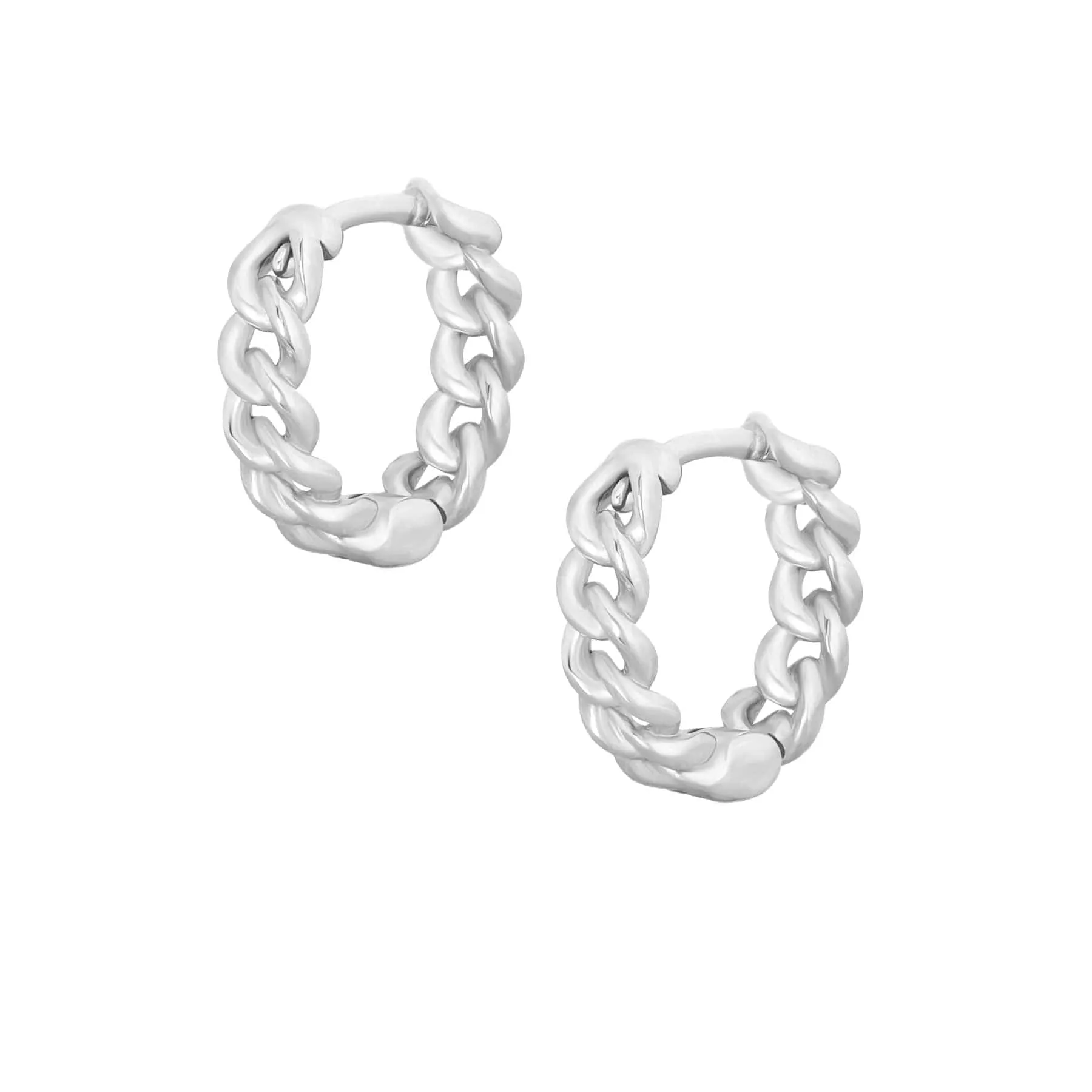 Dana Chain Hoop Earrings