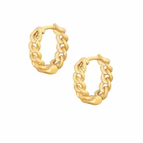 Dana Chain Hoop Earrings