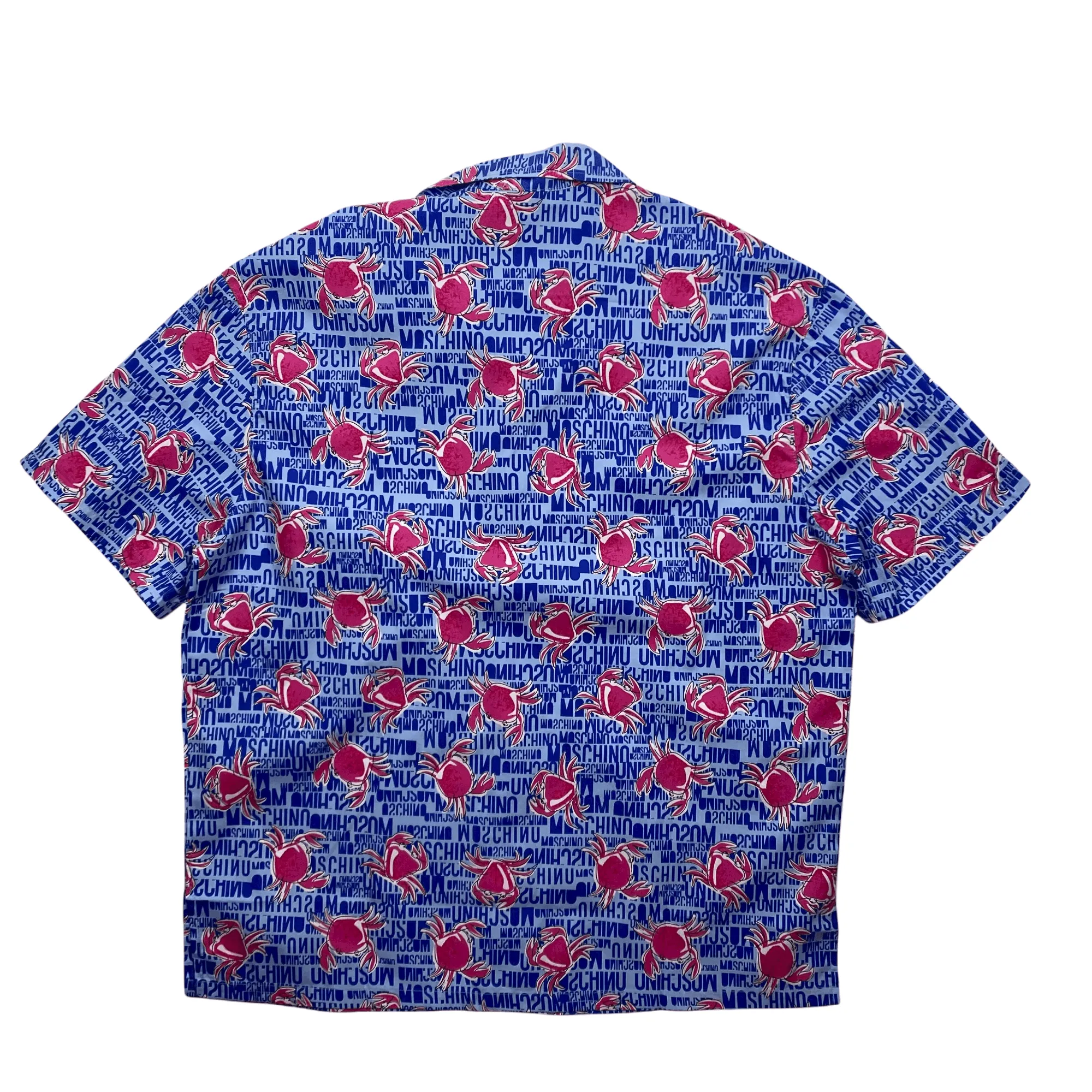 Deadstock Blue Moschino Crab Shirt - Large