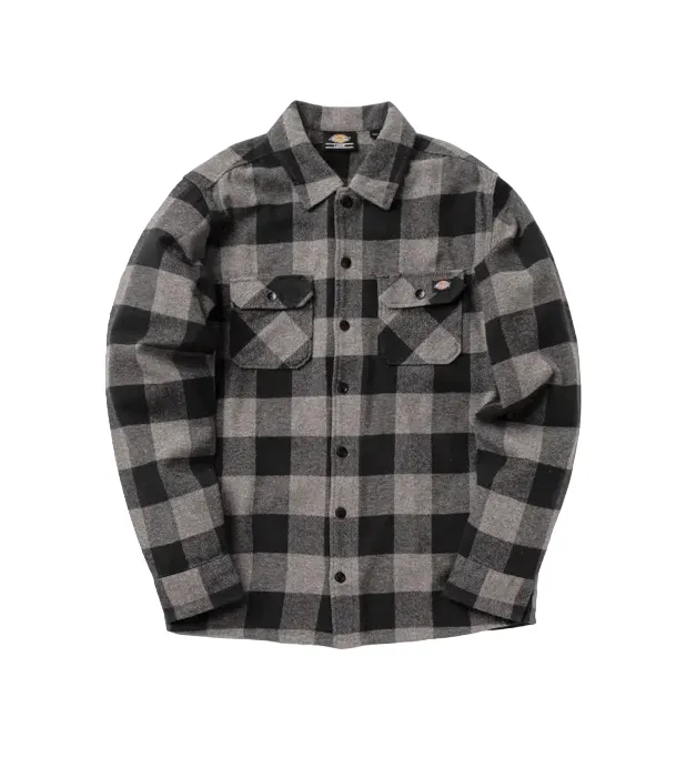 Dickies camica da adulto unisex in flanella di cotone New Sacramento DK0A4XDZGYM grigio