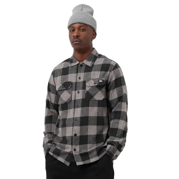 Dickies camica da adulto unisex in flanella di cotone New Sacramento DK0A4XDZGYM grigio