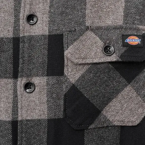 Dickies camica da adulto unisex in flanella di cotone New Sacramento DK0A4XDZGYM grigio