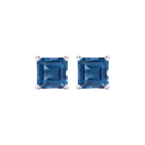 Earrings - London Blue Topaz Square Studs