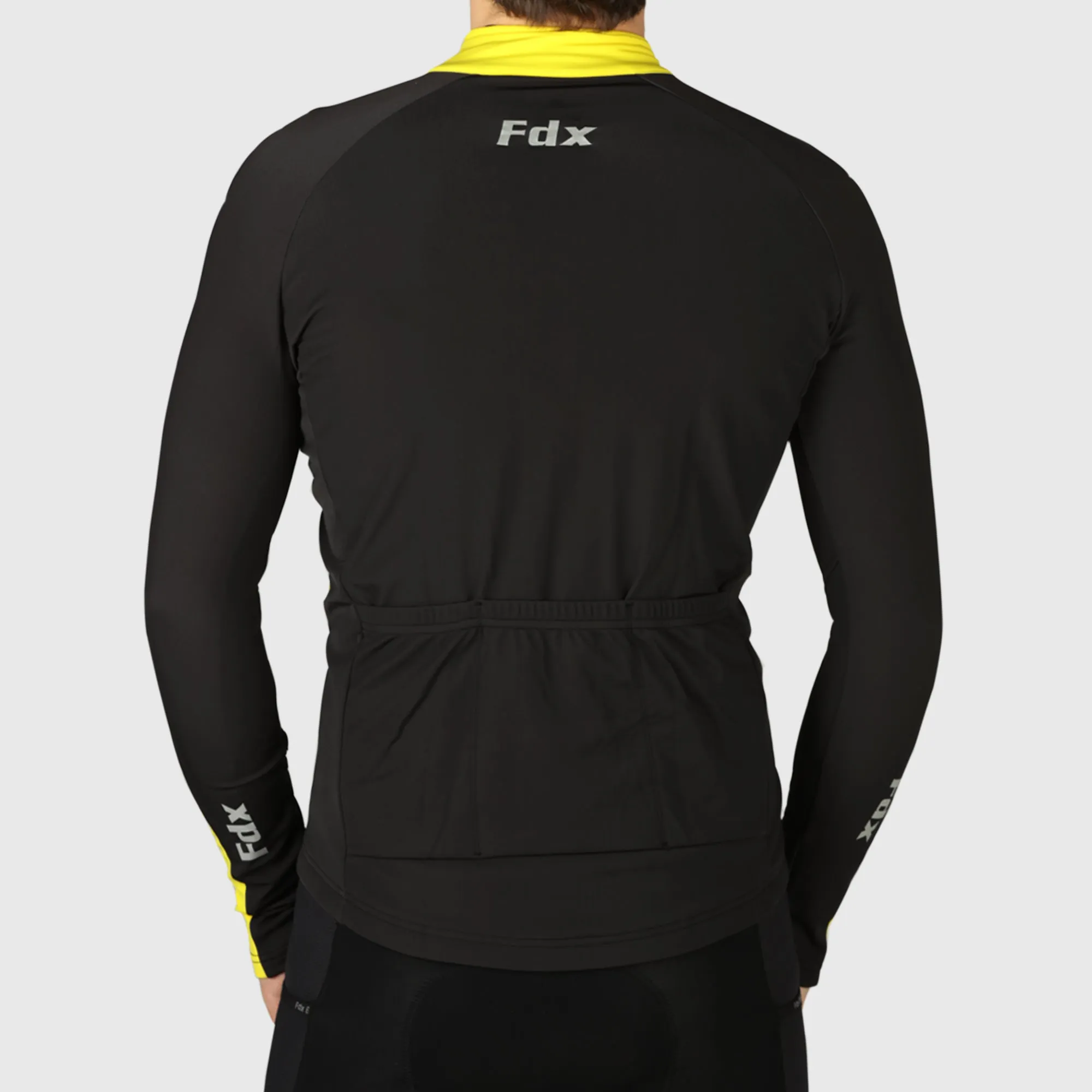 Fdx Viper Men's & Boy's Yellow Thermal Roubaix Long Sleeve Cycling Jersey