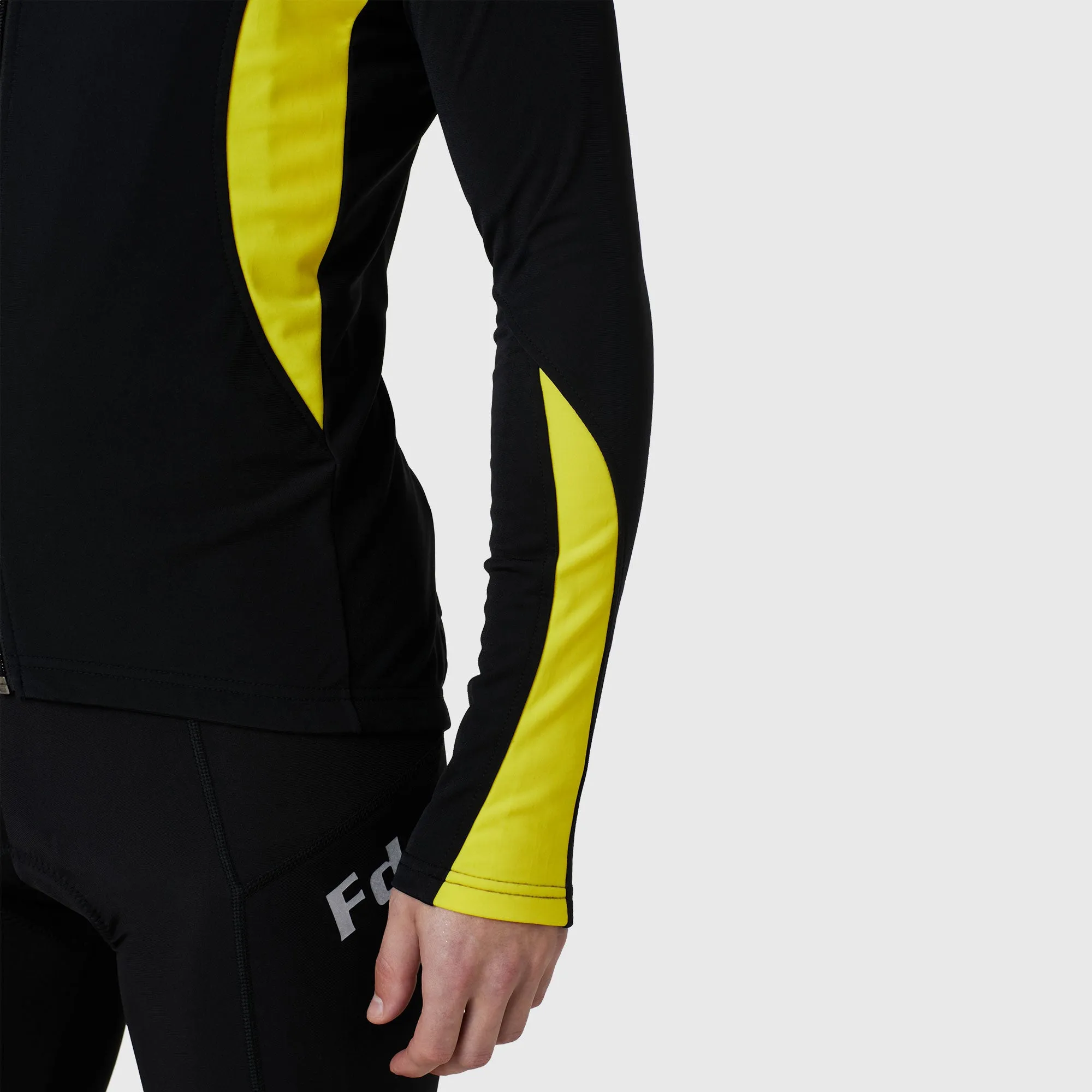 Fdx Viper Men's & Boy's Yellow Thermal Roubaix Long Sleeve Cycling Jersey