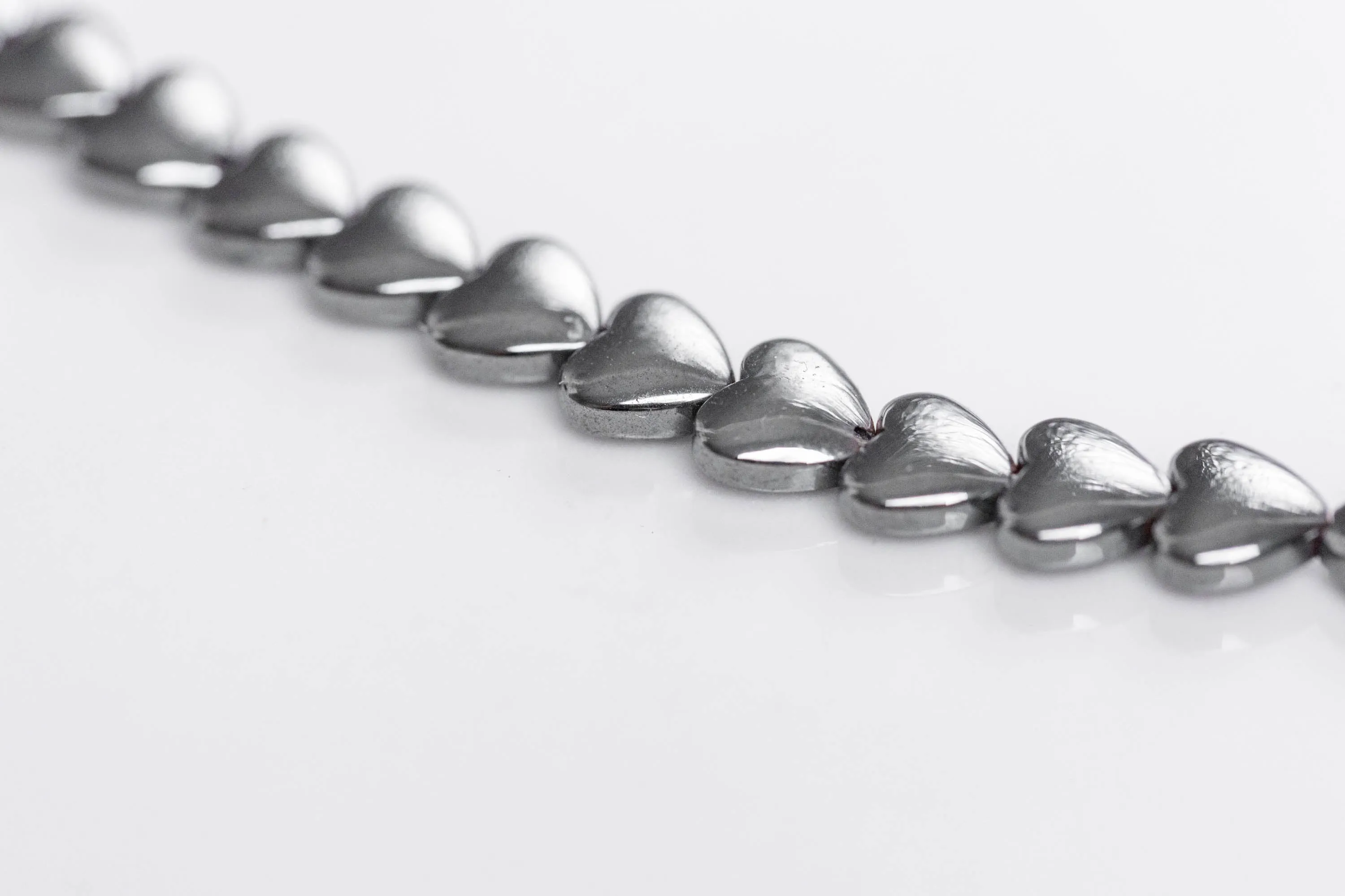 Gun hematite hearts