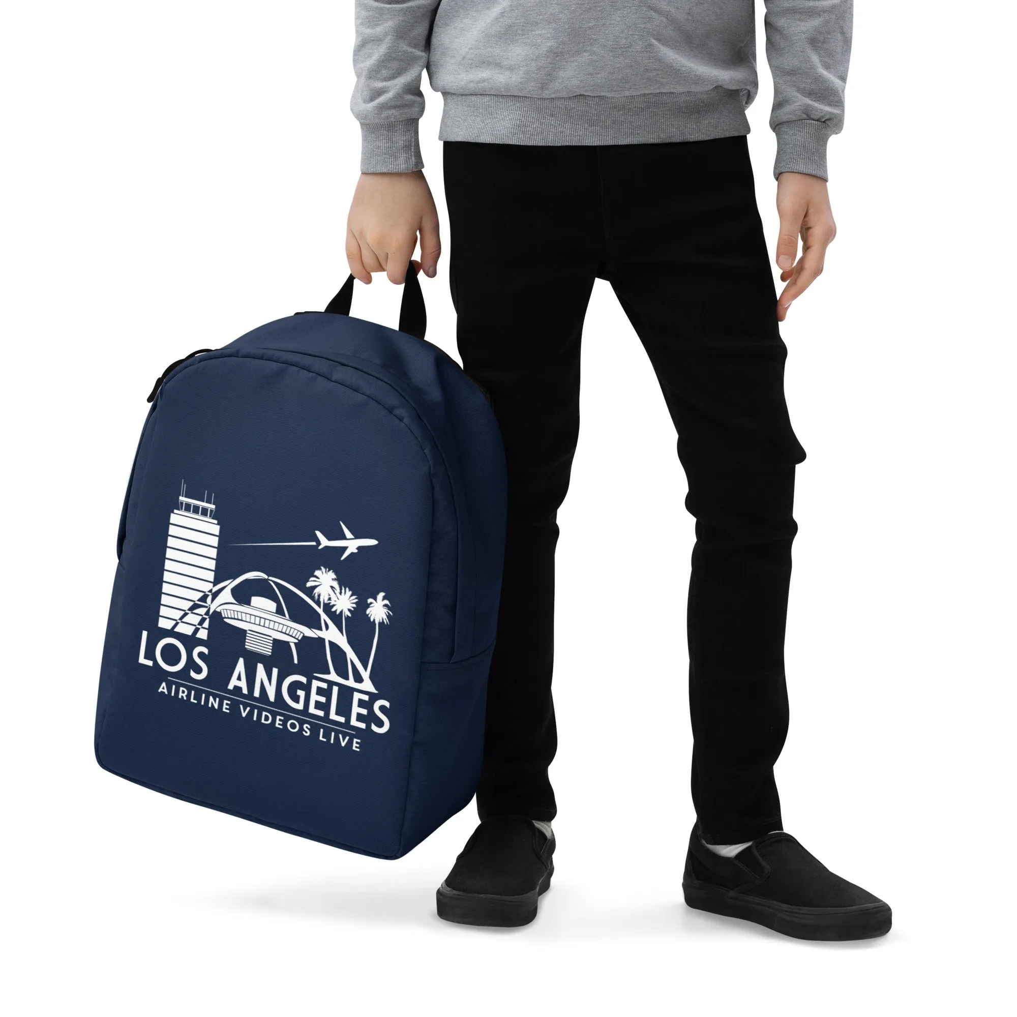 LOS ANGELES AVL (NAVY) Minimalist Backpack