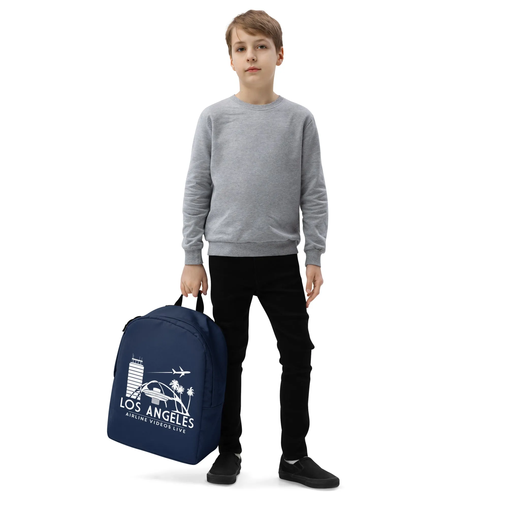 LOS ANGELES AVL (NAVY) Minimalist Backpack