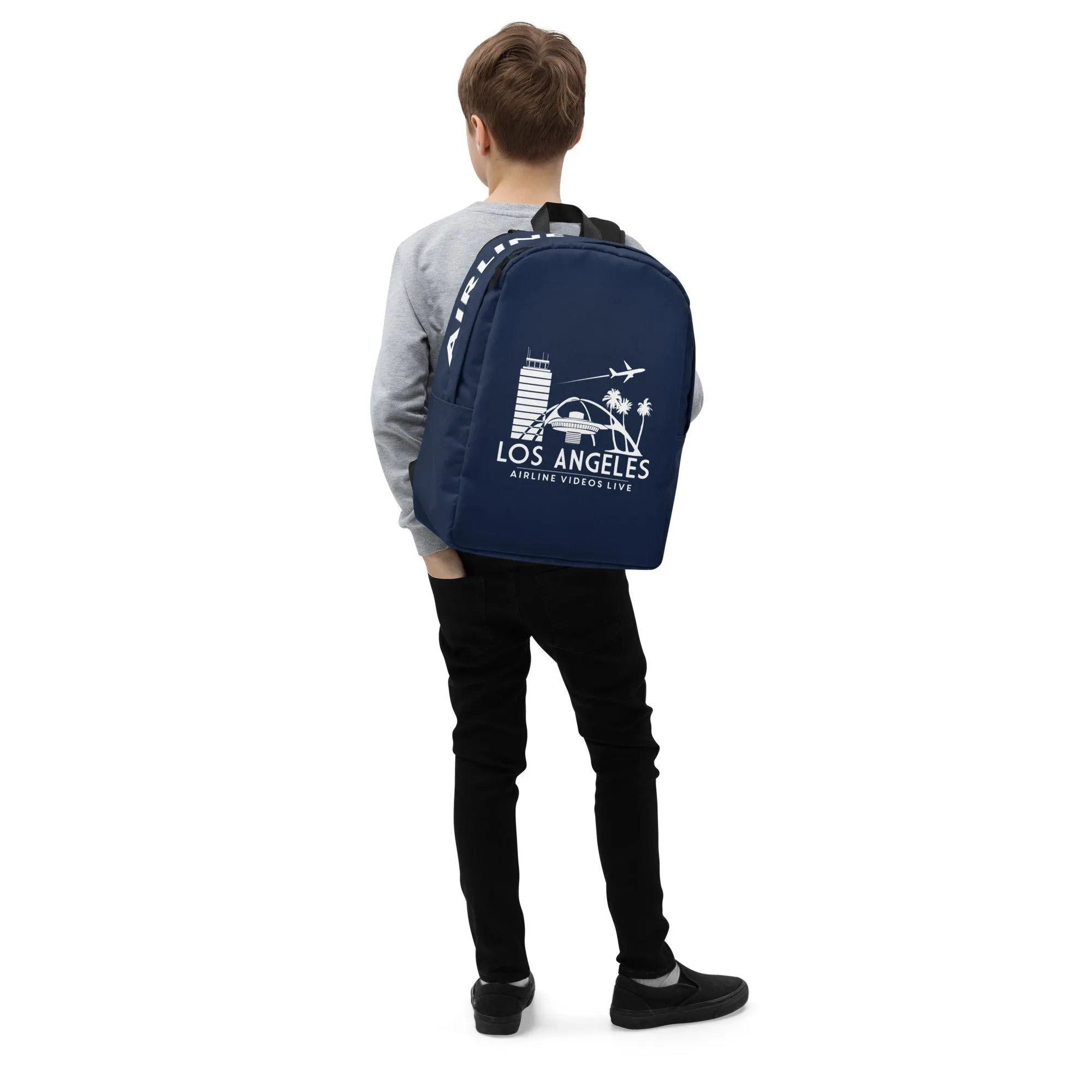 LOS ANGELES RETRO (NAVY) Minimalist Backpack