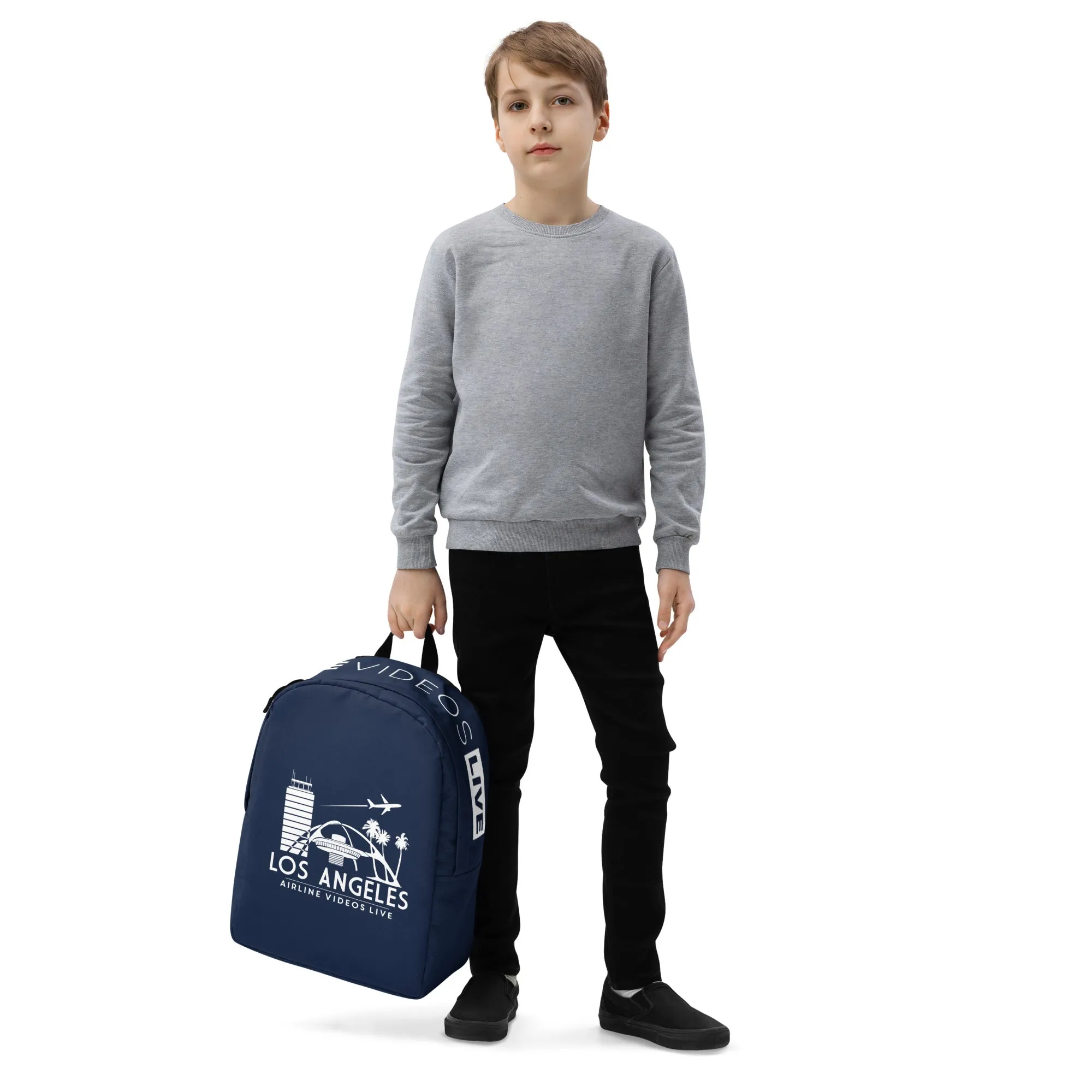 LOS ANGELES RETRO (NAVY) Minimalist Backpack