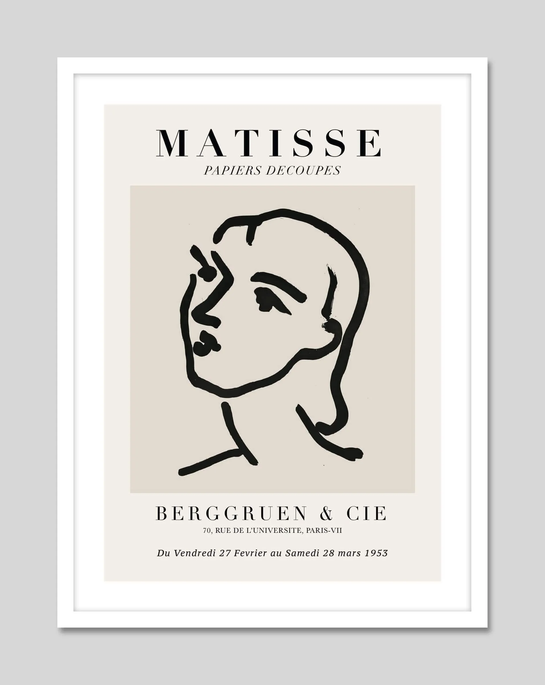 Matisse Womans Face Berggruen & Cie