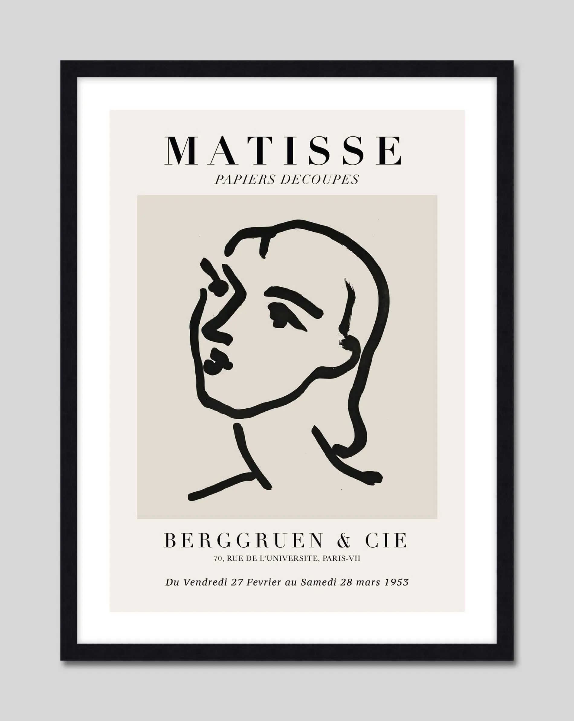 Matisse Womans Face Berggruen & Cie