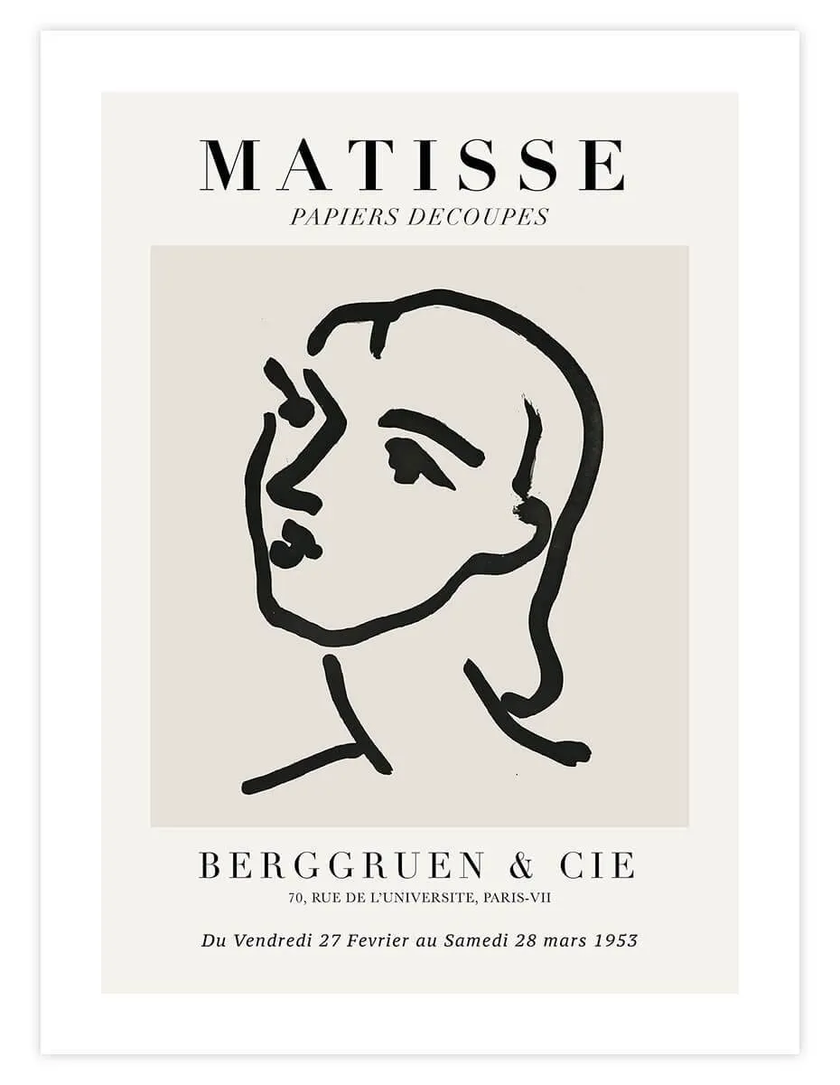 Matisse Womans Face Berggruen & Cie