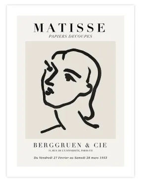 Matisse Womans Face Berggruen & Cie