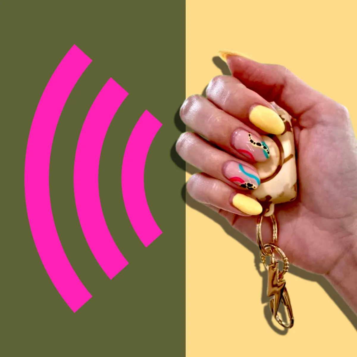 Mini Safety Alarm - Camo Soft Touch