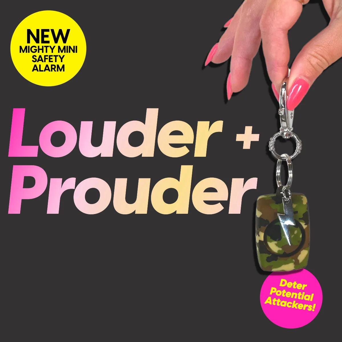 Mini Safety Alarm - Camo Soft Touch