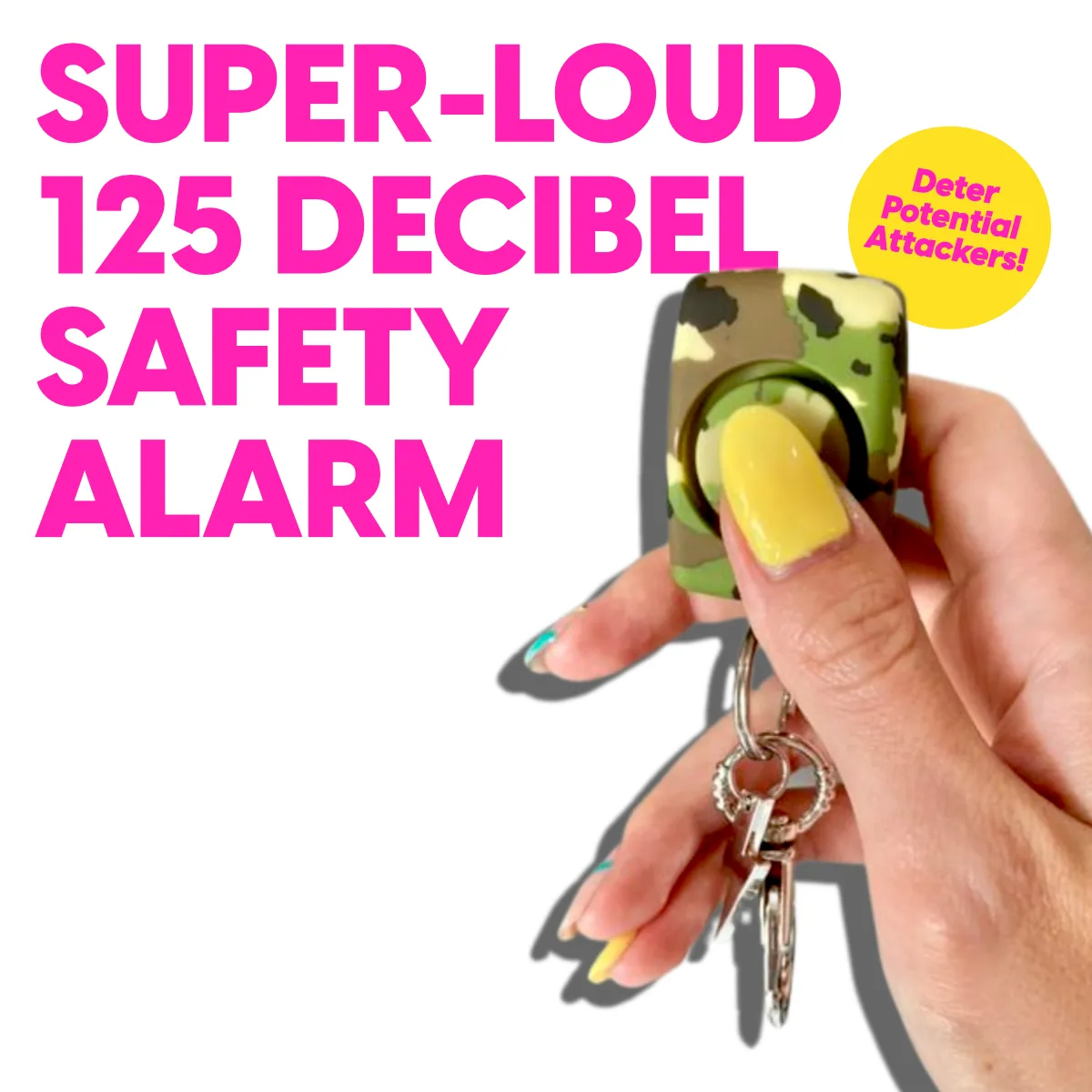Mini Safety Alarm - Camo Soft Touch