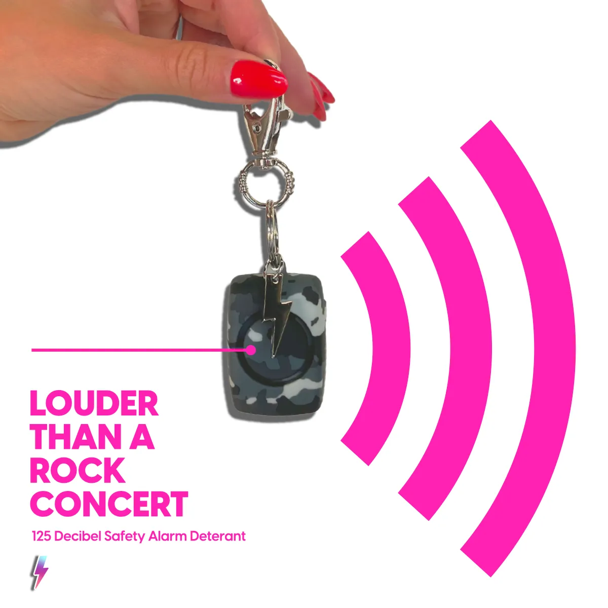 Mini Safety Alarm - Camo Soft Touch