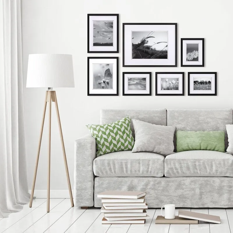 Mistates 7 Piece Matte Wood Gallery Wall Frame Set (Set of 7)