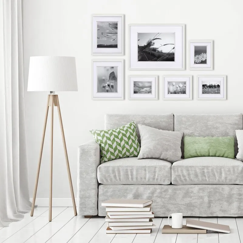 Mistates 7 Piece Matte Wood Gallery Wall Frame Set (Set of 7)