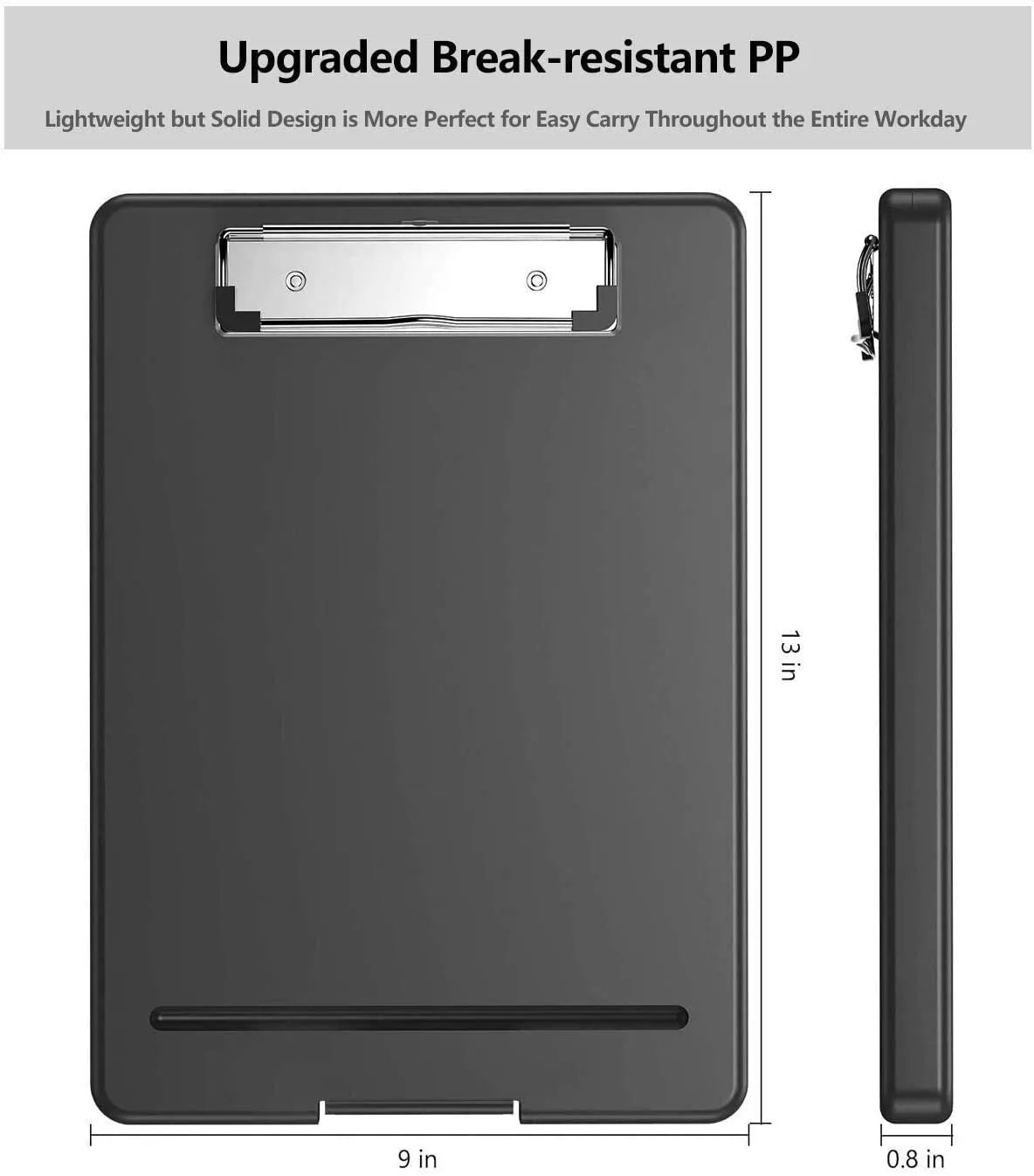 Multifunctional Plastic Portable Clipboard Writing Pad Board with Pen Holder