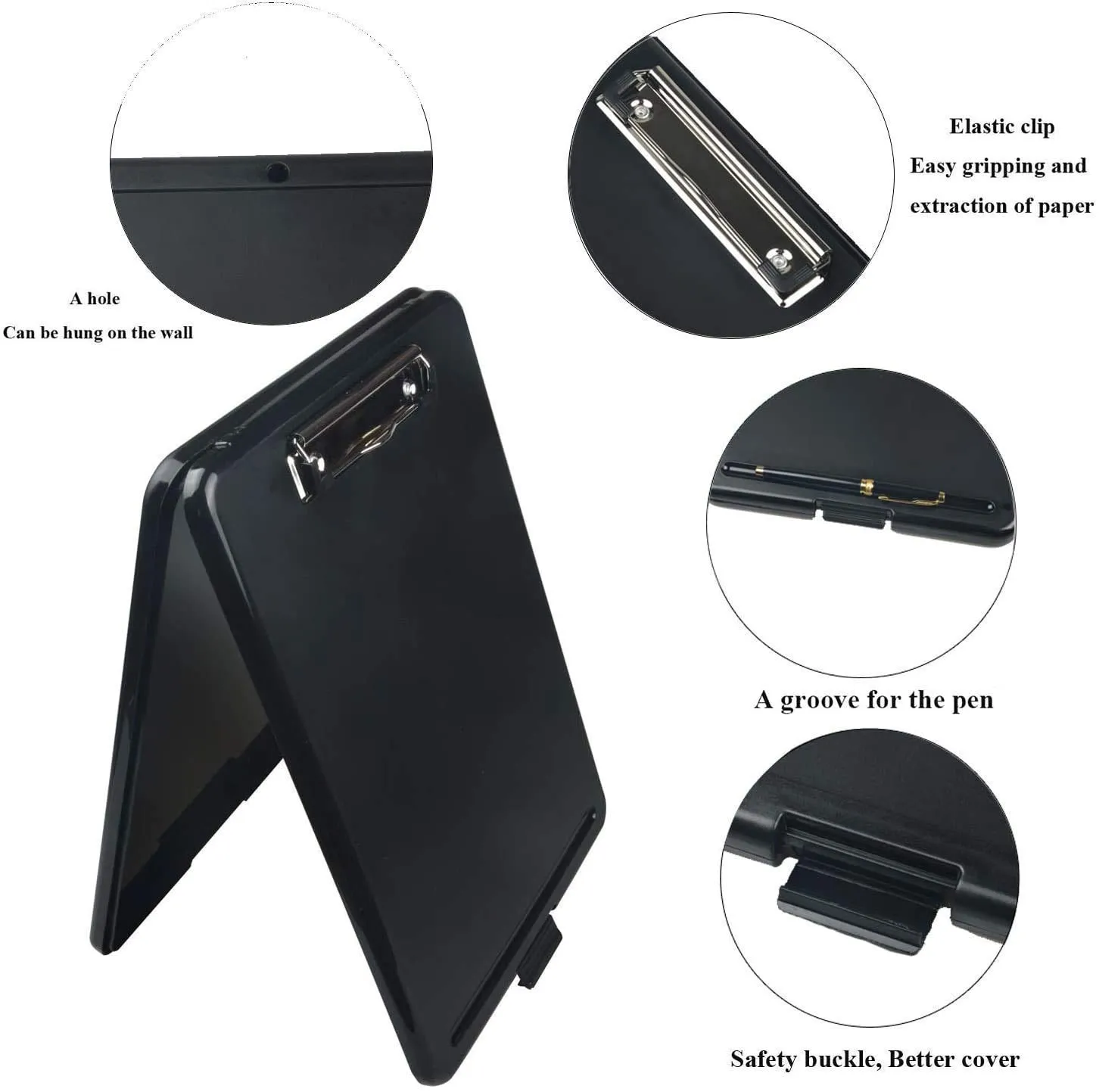 Multifunctional Plastic Portable Clipboard Writing Pad Board with Pen Holder