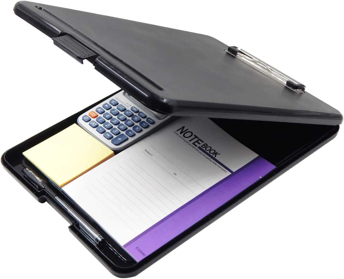 Multifunctional Plastic Portable Clipboard Writing Pad Board with Pen Holder
