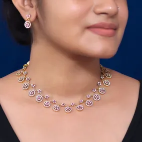 NV101354 - AD Stone Necklace Earrings Set