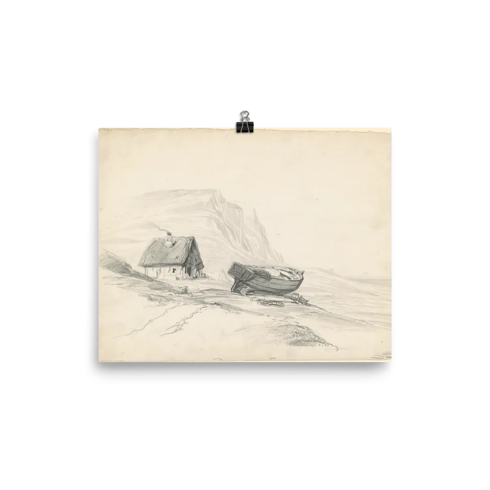 "House and Boat" Art Print