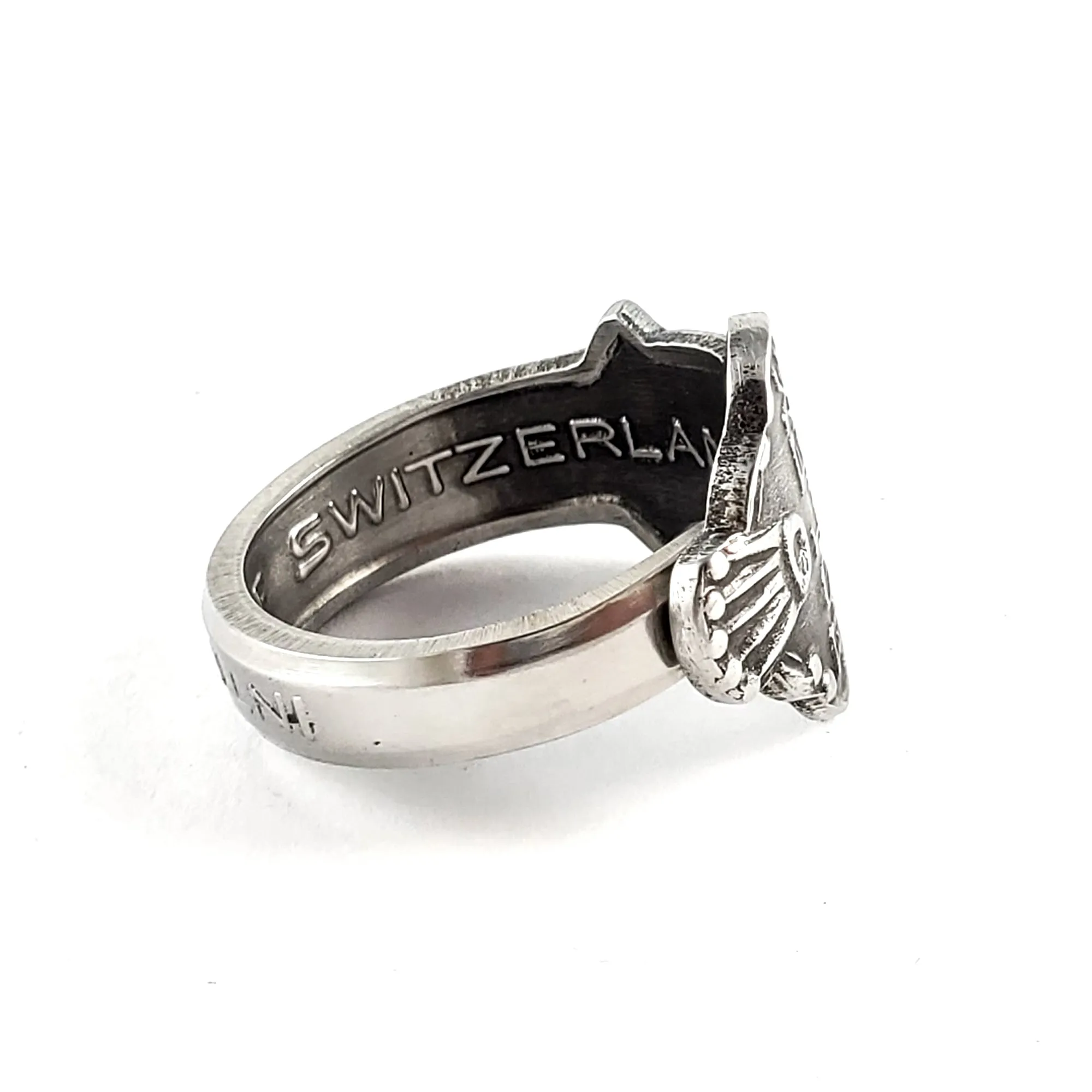 Rolex Tree Interlaken Stainless Steel Spoon Ring