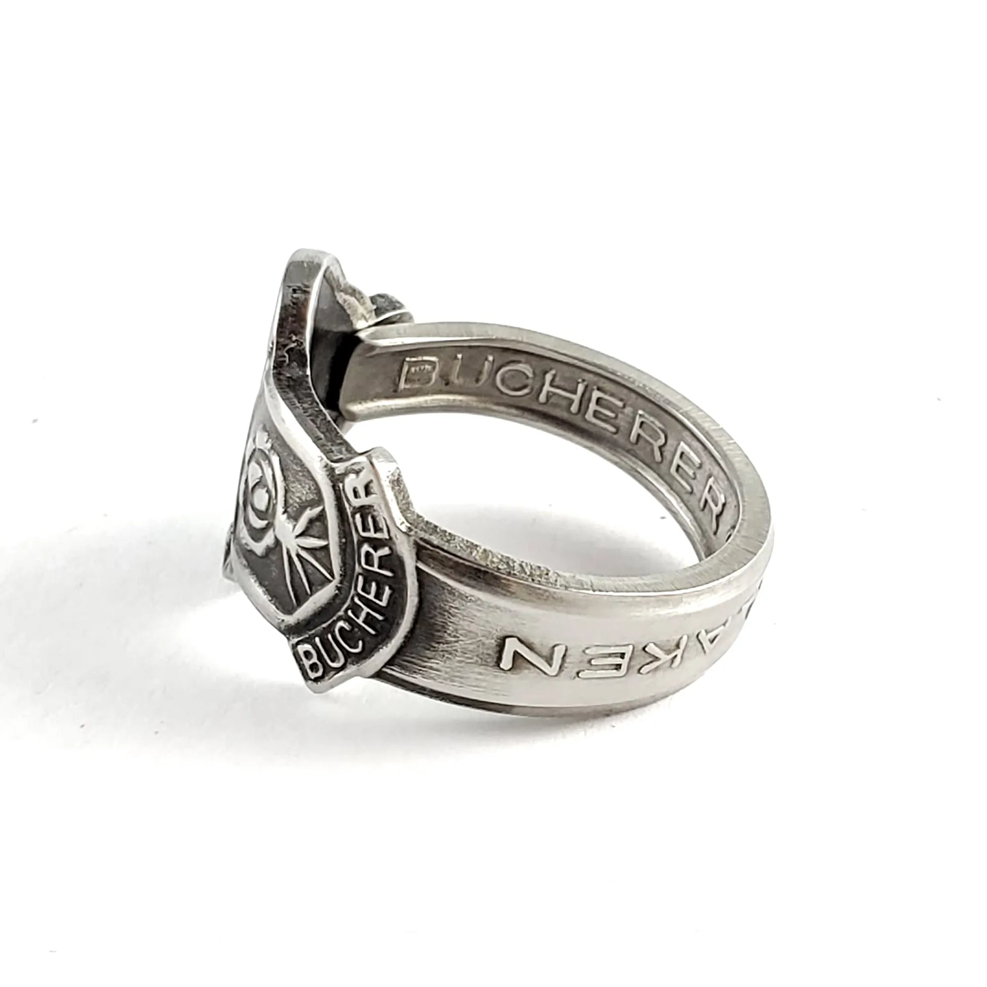 Rolex Tree Interlaken Stainless Steel Spoon Ring