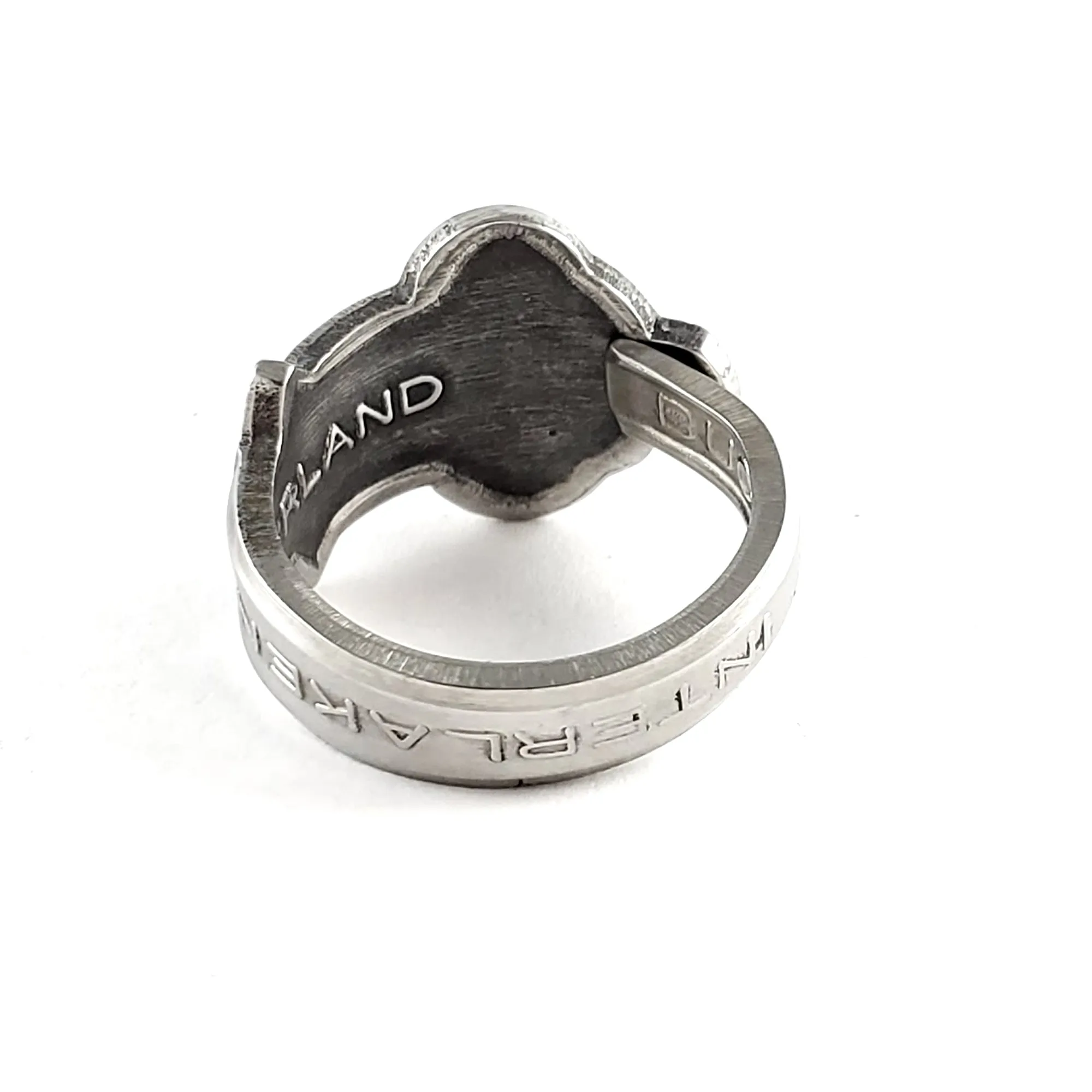 Rolex Tree Interlaken Stainless Steel Spoon Ring